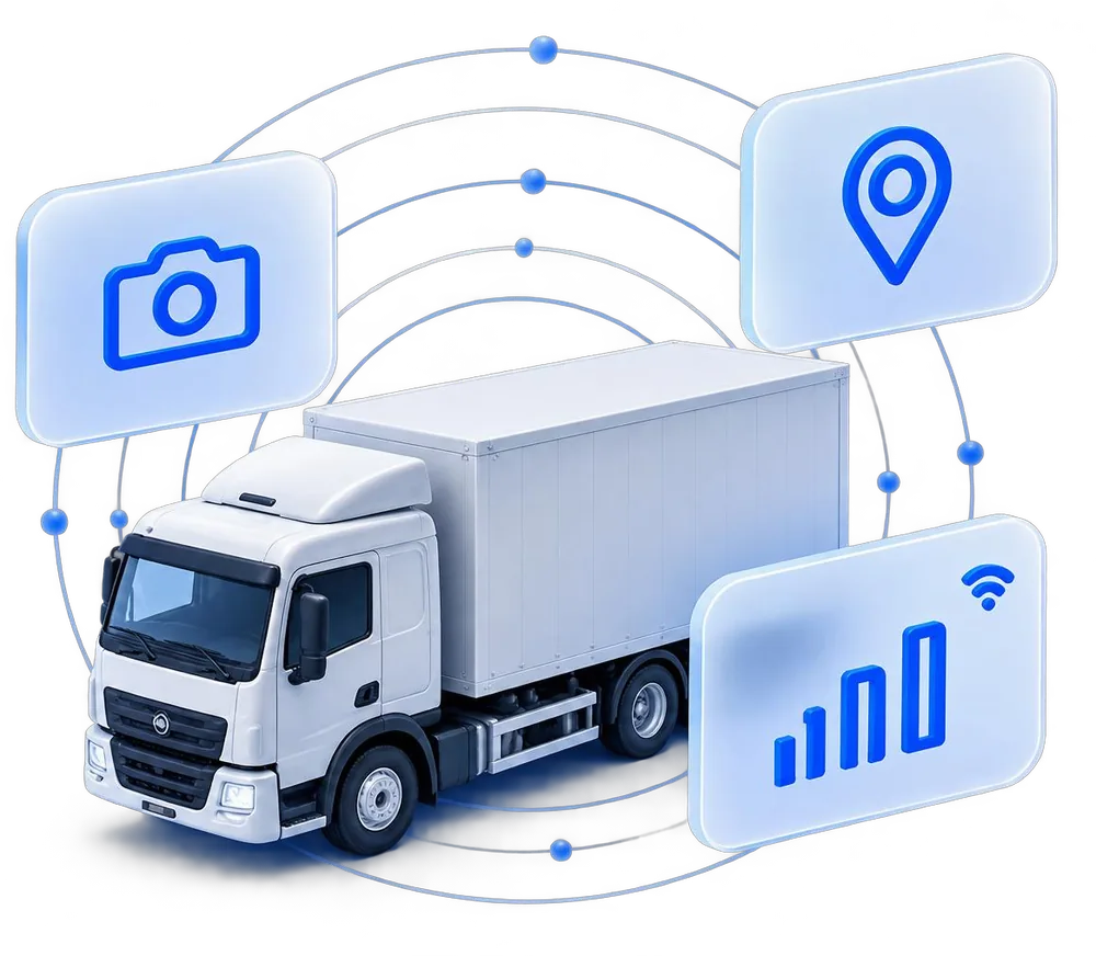 Unidad conectada con GPS, cámara y telemetría